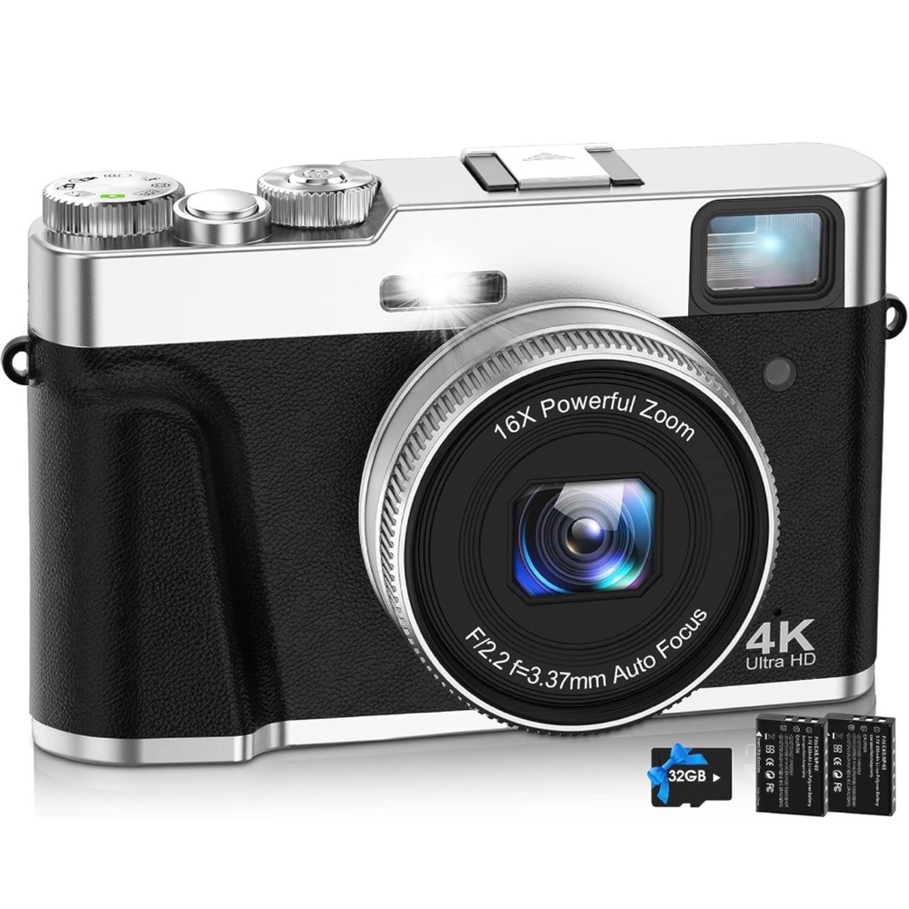 🆕 Portable 4K auto focus digital camera